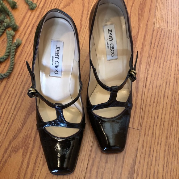 Jimmy Choo Penda Patent Leather T-strap Mary Jane - Picture 6 of 6